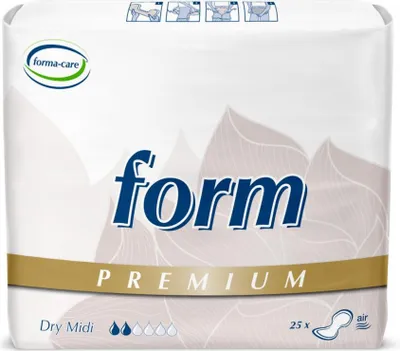Produktbild von 100 forma-care PREMIUM Dry form - Inkontinenzeinlagen - latexfrei - midi