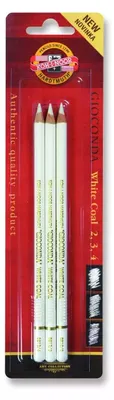 Produktbild von Holzkohle-Blister 3 Stück weiß 8987