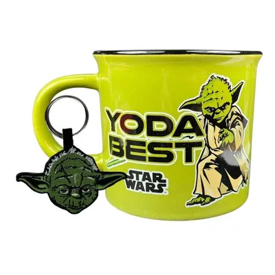 Produktbild von Star Wars Yoda Best Campingtasse mit Schlüsselanhänger