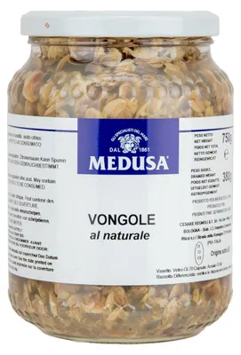 Produktbild von Medusa Vongole al Natural 750g – Frische Venusmuscheln in natürlicher Lake