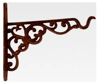 Produktbild von 3 Wandhaken für Blumenampeln und Hängekörbe, Größe S, ca. 21 cm x 2,4 cm x 19 cm
