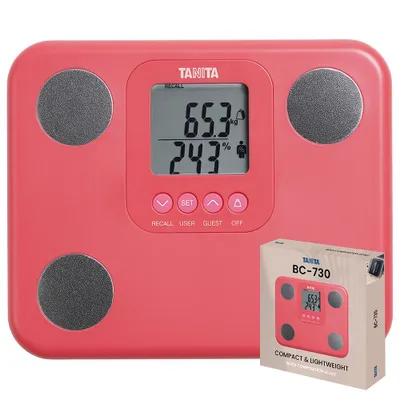 Produktbild von TANITA BC-730 Digitale Körperanalysewaage, Körperfettwaage mit Muskelmasse, Viszeralfett, Körperwasser, BMR & Metabolischem Alter, kompakt und leicht