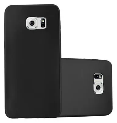 Obrázek produktu pro Cadorabo Protective Case for Samsung Galaxy S6 EDGE Case in Black Pouzdro na mobilní telefon TPU Silicone Case Cover Case