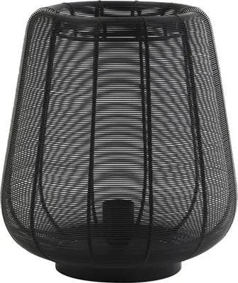 Produktbild von Light & Living - Tischleuchte Adeta - Schwarz - Ø29cm Tischlampe - Nachttischlampe, Wohnzimmer, Schlafzimmer
