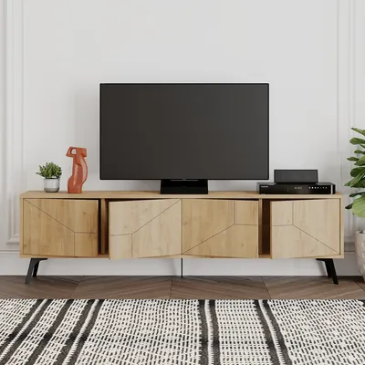 Obrázek produktu pro Skye Decor, Dune- Dune DTE, barva dub, TV skříňky, 50x180x29,6 cm, 100% melaminovaná dřevotříska