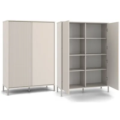 Produktbild von Hochregalschrank 104 cm ELBA - Kaschmir