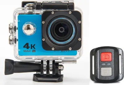 Image de Caméra d 'action WIFI Bleu HD 4K