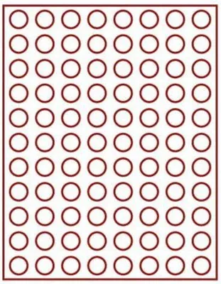 Produktbild von Lindner 2510E Velourseinlage rot 2510E (Ø 21,5 mm)