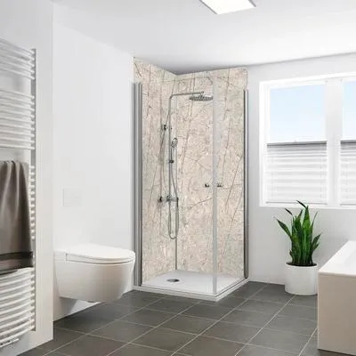 Produktbild von Duschrückwand BREUER Natur Tundra Seidenmatt Beige, Creme 255 x 150 cm 9482584000204