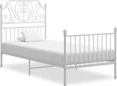 Obrázek produktu pro Rám postele bílý kov 100 x 200 cm