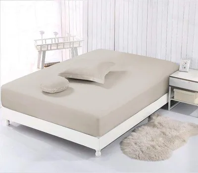 Productafbeelding van Famanu spreihoes, 100% katoen - beige, 160 x 200 cm