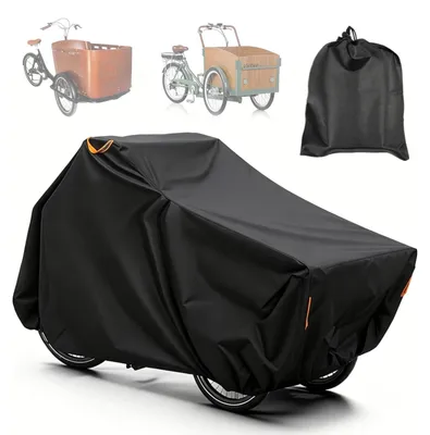 Productafbeelding van Waterdichte transportfietsbeschermhoes van 420D Oxford-materiaal, afmetingen 220 x 100 x 110 cm