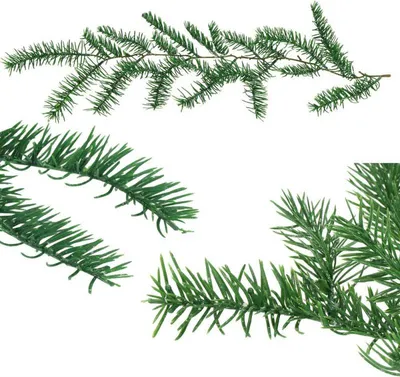 Image de Branche artificielle de sapin 58 cm verte, décoration de Noël