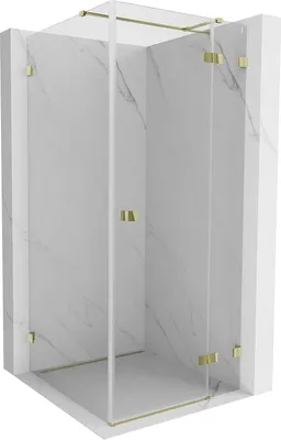 Obrázok produktu pre Mexen Lunar T sprchový kút otočné dvere pravé 120 x 120 cm, transparentný, zlatý - 834T-120-120-50-00-P