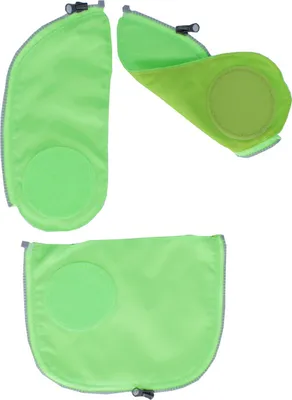 Produktbild von Ergobag Sicherheitsset Grün Fluoreszierende Zip-Flächen 3tlg