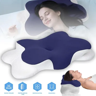 Produktbild von Kopfkissen Nackenkissen Orthopädisches Kissen Memory Foam Kissen Schlafkissen