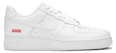 Produktbild von Supreme x Air Force 1 Low Box Logo - White - EU: 38.5