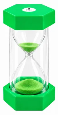 Produktbild von Sanduhr Set - 3 Minuten Timer mit doppelwandigem Gehäuse und farbigem Sand - Visueller Zeitmesser für Küche Büro Lernen und Spiele - 1 Stück