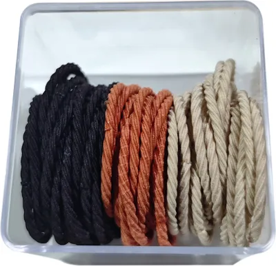 Produktbild von 50 Stück elastische Haargummis, keine Beschädigung, einfache, stilvolle Pferdeschwanzhalter, dünnes, dickes Haar-Accessoire für Mädchen