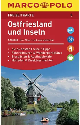 Produktbild von MARCO POLO Freizeitkarte 05 Ostfriesland und Inseln 1 : 100 000