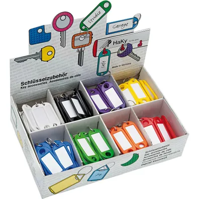 Produktbild von WEDO Schlüsselanhänger mit S-Haken f.sort 100er Packung