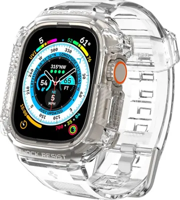 Produktbild von Pasek Spigen Rugged Rüstung Pro Apple Watch Ultra 49mm Kristallklar