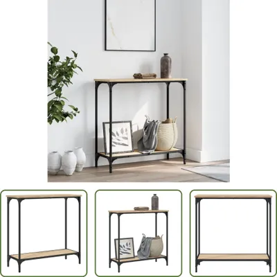 Produktbild von The Living Store Konsolentisch Sonoma-Eiche 75x30,5x75 cm Holzwerkstoff