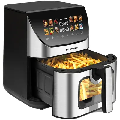 Image de Friteuse à air chaud, deux paniers, cuisson sans huile, modèle 8005 (panier unique)