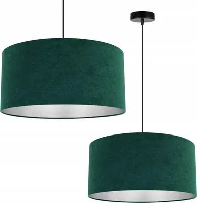 Obrázek produktu pro Závěsná lampa, stropní lustr, chrom, sametový stínidlo