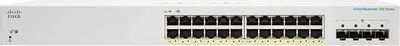 Image de Cisco CBS220-24P-4G, Administré, L2, Gigabit Ethernet (10/100/1000), Alimentation par Ethernet (PoE), Montage en rack, 1U