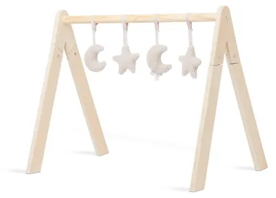 Productafbeelding van Jollein 108-001-66046, Kinderspeelcentrum, Klimrek met speelgoed, Polyester, Hout, Beige