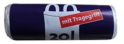 Image de Sac poubelle transparent de 20 litres avec anse