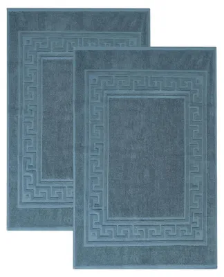 Immagine prodotto di Omgoods - Set di tappetini da bagno in cotone egiziano al 100%
