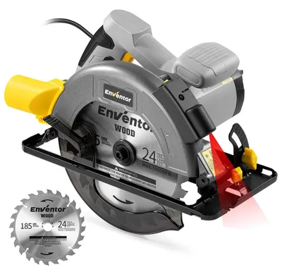 Productafbeelding van Cirkelzaag - Handcirkelzaag - 1400 W - 185 mm - 24 tanden