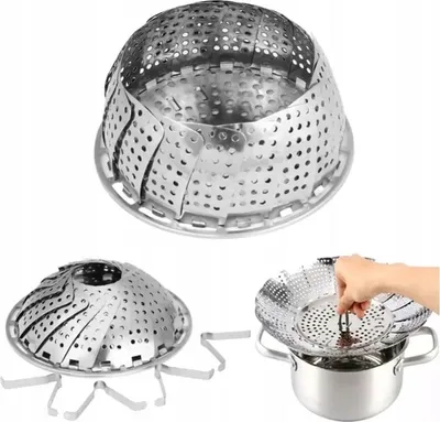 Immagine prodotto di Inserto Per Vapore A Setaccio In Acciaio Inox Con Cerniera Universale