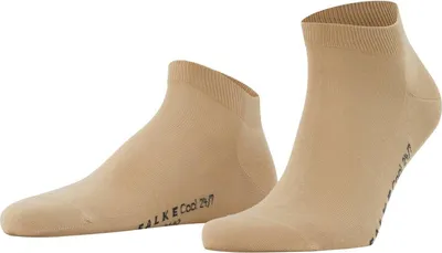 Image de Baskets FALKE pour homme - Cool 24/7, chaussettes intégrées, semelle Klimaaktiv, couleur unie beige, pointures 43-44