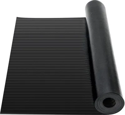 Zdjęcie produktu dla Mata gumowa Famanu, grubość 3 mm, wymiary 100 x 300 cm, antypoślizgowa, czarna