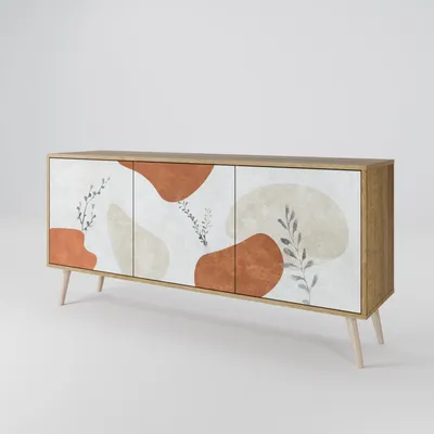 Immagine prodotto di Spacerebels cassettiera a 3 ante - credenza cassettiera - credenza alta - mobile armadio - soggiorno camera da letto - 57,5×111×42 (HxLxP)