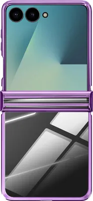 Image de Avizar, coque Galaxy Z Flip 7 Chrome avec protection de la charnière, Violet