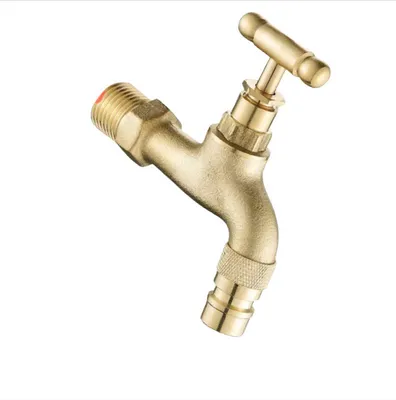 Zdjęcie produktu dla INF Mosiężny kran do pralki automatycznej 1/2" wlot model 2