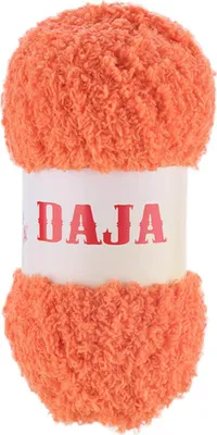 Produktbild von 50g Kuschelgarn Daja Kuschelwolle Chenille-Strickgarn Farbauswahl, Farbe:pastellorange