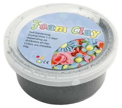 Obrázok produktu pre Creativ Company Foam Clay, Modelárska hlina, Strieborná, Detské, Plastový kalíšok, Chlapec / dievča, 35 g