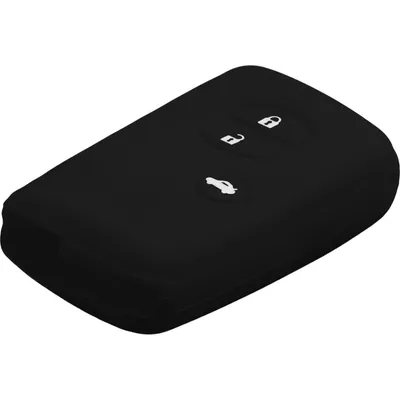 Produktbild von PhoneNatic Silikon Schlüssel Hülle kompatibel mit der Toyota Land Cruiser 3-Tasten Fernbedienung in schwarz Funkschlüssel 3-Key