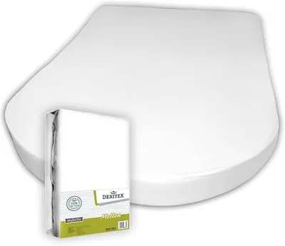 Produktbild von Dexitex -Queen Size Molton Matratzenschoner Queensbett (135-160cm x 200-210) für Wohnmobil oder Wohnwagen - Queensbett Matratze - - 80% Baumwolle