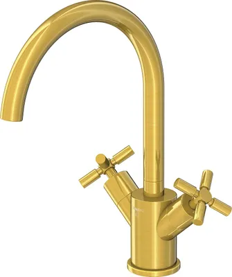 Produktbild von Steinberg Serie 250 Waschtischarmatur, schwenkbar, Zweigriff, mit Ablaufgarnitur, Ausladung 155mm, 2501500BG