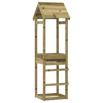 Obrázok produktu pre Drevený domček do detského ihriska, rozmery 53 x 46,5 x 194 cm, vyrobený z impregnovaného smreku