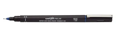 Zdjęcie produktu dla Uni-Ball – cienkopis Pin 0,5 mm, niebieski | 12 sztuk
