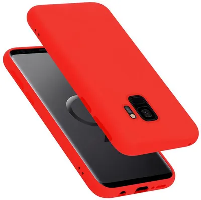 Produktbild von Cadorabo Schutzhülle für Samsung Galaxy S9 Hülle in Rot Handyhülle Case Cover TPU Etui