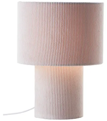 Zdjęcie produktu dla Lampa stołowa Brilliant Tony z nowoczesnego sztruksu, 30 cm, E27, tkanina/metal, beżowa