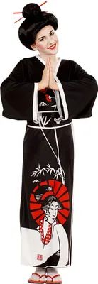 Produktbild von Chinesin-Mädchenkostüm Ge schwarz - 146/158 (11-13 Jahre)